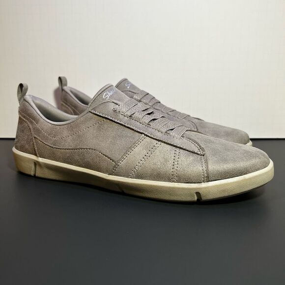 Womens SKECHERS Air Cooled Memory Foam Gray Slip On Sneakers / Size 11 - Picture 1 of 9